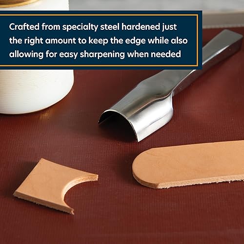 Miniatura 3 de Punzón de extremo de correa de cuero Weaver