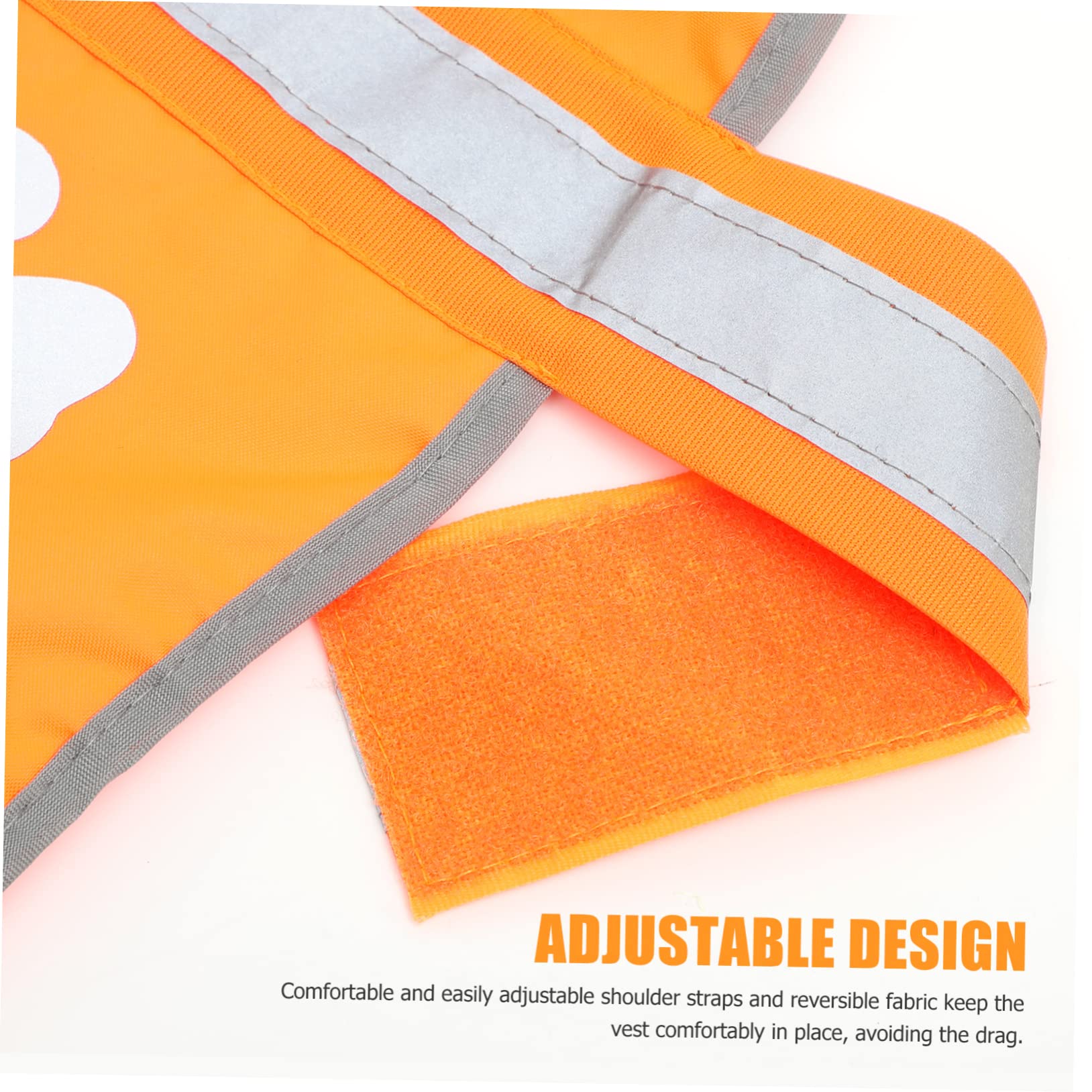 Housoutil 5piezas Chaleco Reflectante para Perros Vestimenta Fluorescente De Alta Visibilidad Ropa para Mascotas para Actividades Nocturnas Aire Talla