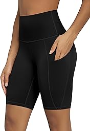 ODODOS Women's Tummy Control Biker Shorts 2.0 with Pockets High Waist Athletic Workout Yoga Shorts-3.5''/ 5"/ 8" / 10" Inseam