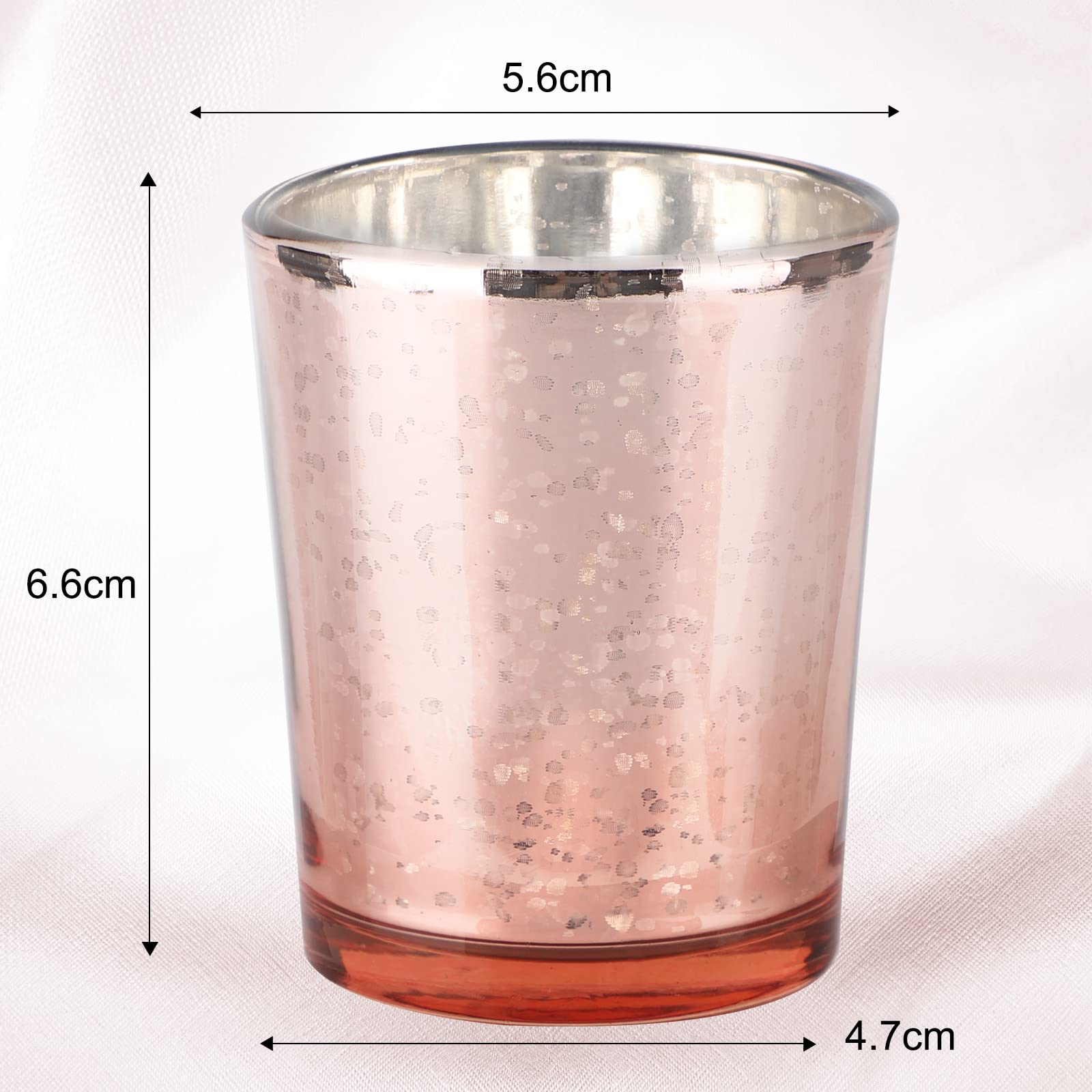 SIMDAO Votive Kaarsenhouderset, 12 stuks glazen theelichthouders, zilver, voor verjaardag, Kerstmis, cadeau, feest, woondecoratie