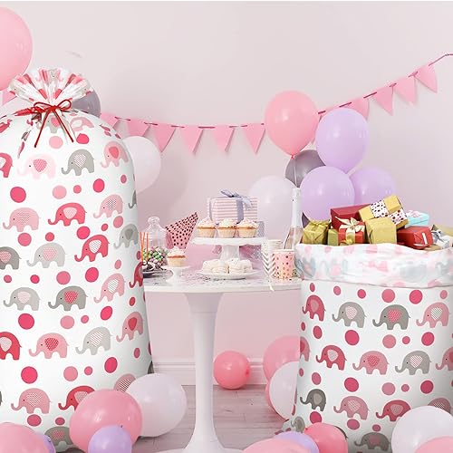 Miniatura 3 de 2 bolsas grandes de 70 pulgadas para baby shower, bolsa de regalo extra grande, papel de regalo para baby shower, bolsas de regalo de plástico de
