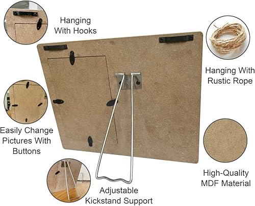 Miniatura 6 de HiLus Marco de fotos para papá, regalo de marco de fotos de madera, regalo especial para papá, regalo de gran papá, regalo de foto para papá, regalo