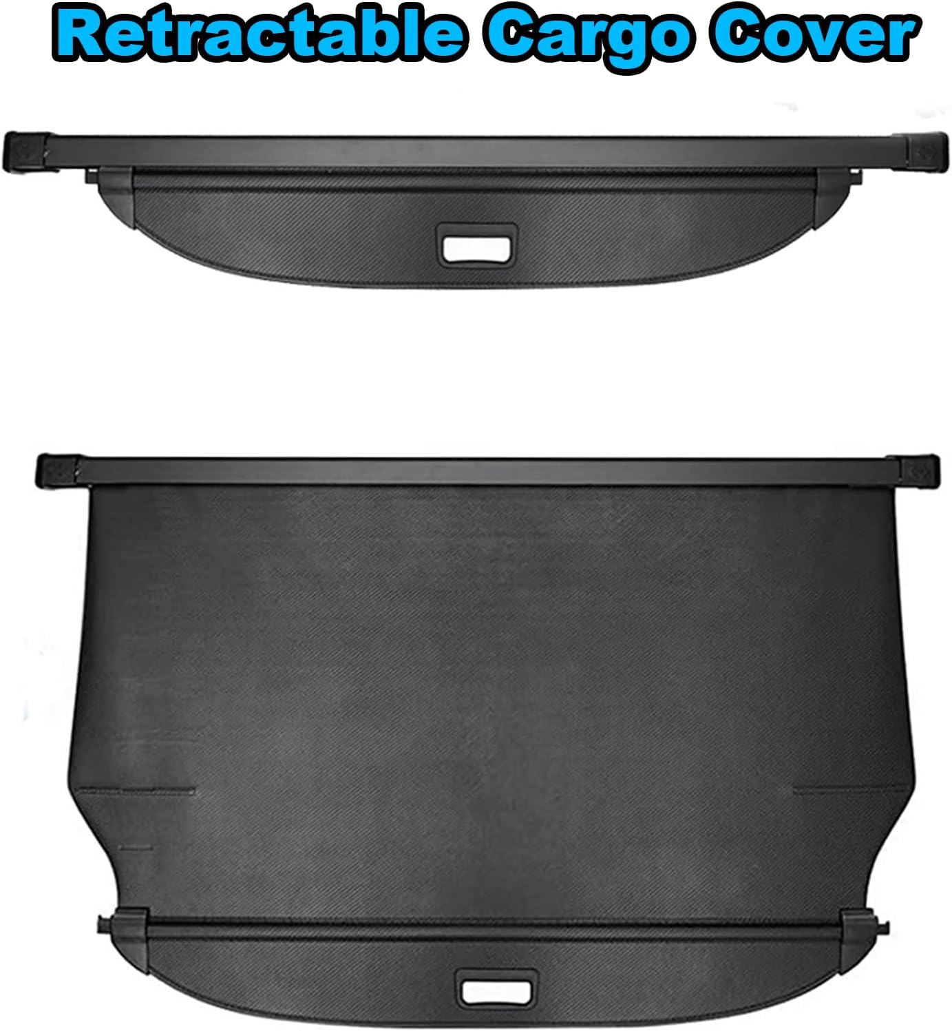 Cargo Cover for Kia EV9 Accessories,Retractable Trunk Cover Privacy Security Screen Luggage Shield Shade for Kia EV9 Accessories（Carbon Fiber Texture）