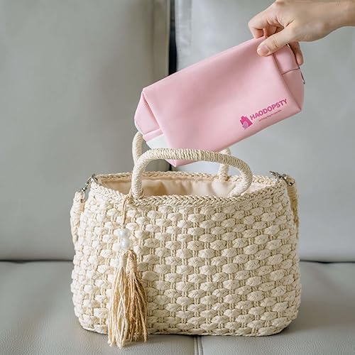 Miniatura 8 de Neceser de cosméticos para mujer, paquete con pequeña bolsa de maquillaje, bolsa de viaje transparente para artículos de tocador, paquete de 2,