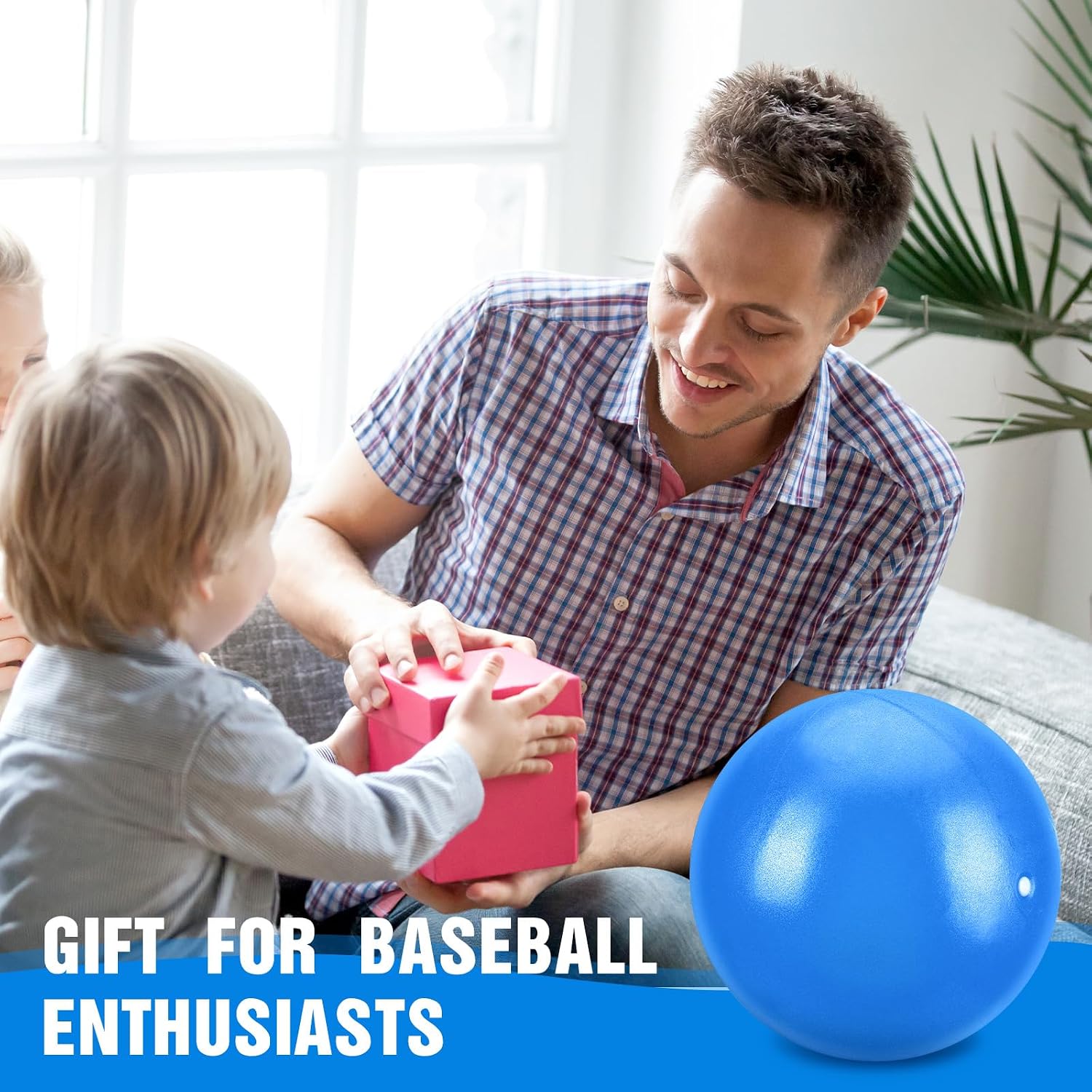 RoundFunny 4 Sets Connection Ball for Baseball 9.8 Inches Soft Baseball Hitting Trainer, Improve Arm Action and Hitting Pitching Training Efficiency