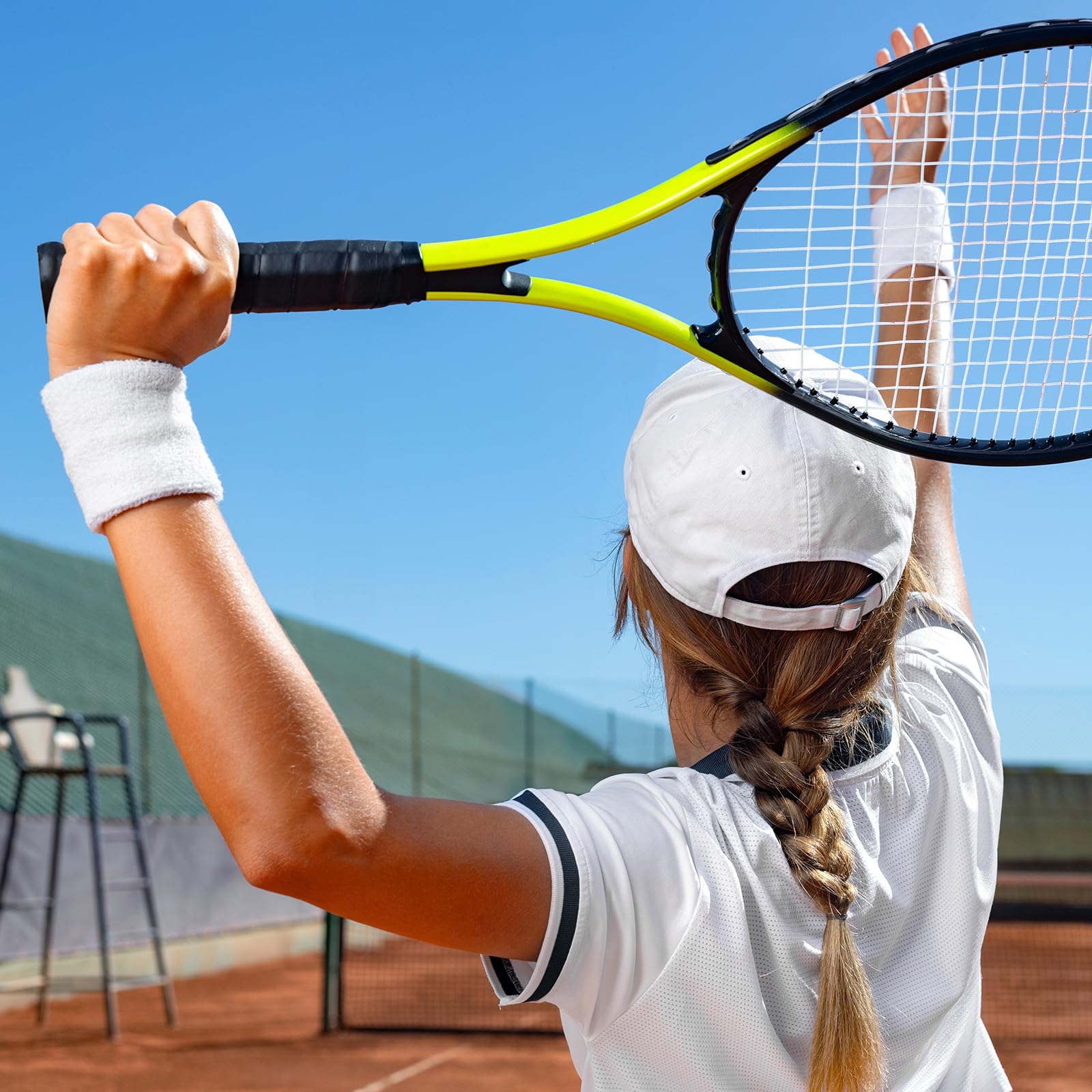 PATIKIL Braccialetti sportivi, in spugna di cotone assorbente, per tennis, basket, allenamento, corsa