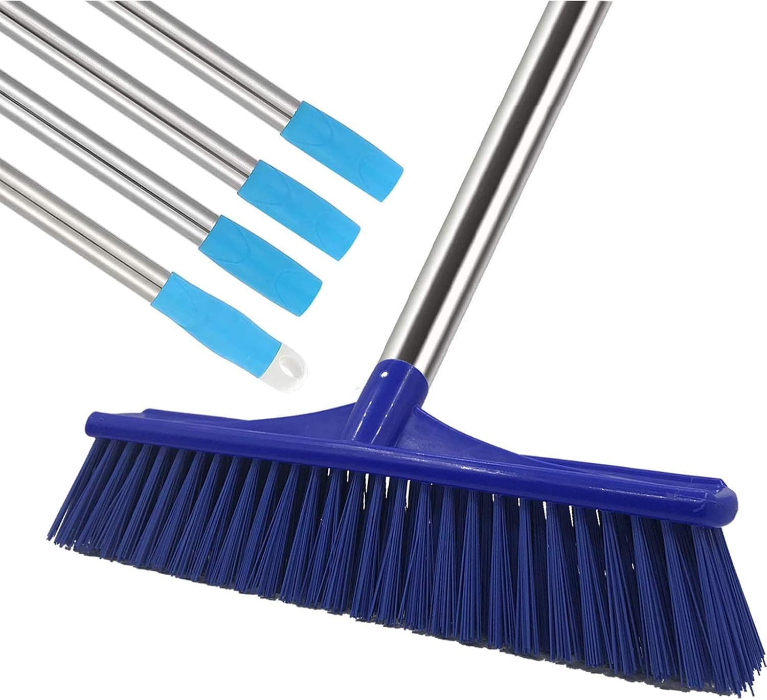 MIYA Floor Scrub Brush - Grout Cleaner Brush with 5ft Lightweight Stainless Steel Handle Pole - Stiff Bristle Concrete Broom and Tile Scrubber for Bathroom, Patio, Kitchen, Wall, Deck and Garage MIYA Floor Scrub Brush - Grout Cleaner Brush with 5ft Lightweight Stainless Steel Handle Pole - Stiff Bristle Concrete Broom and Tile Scrubber for Bathroom, Patio, Kitchen, Wall, Deck and Garage