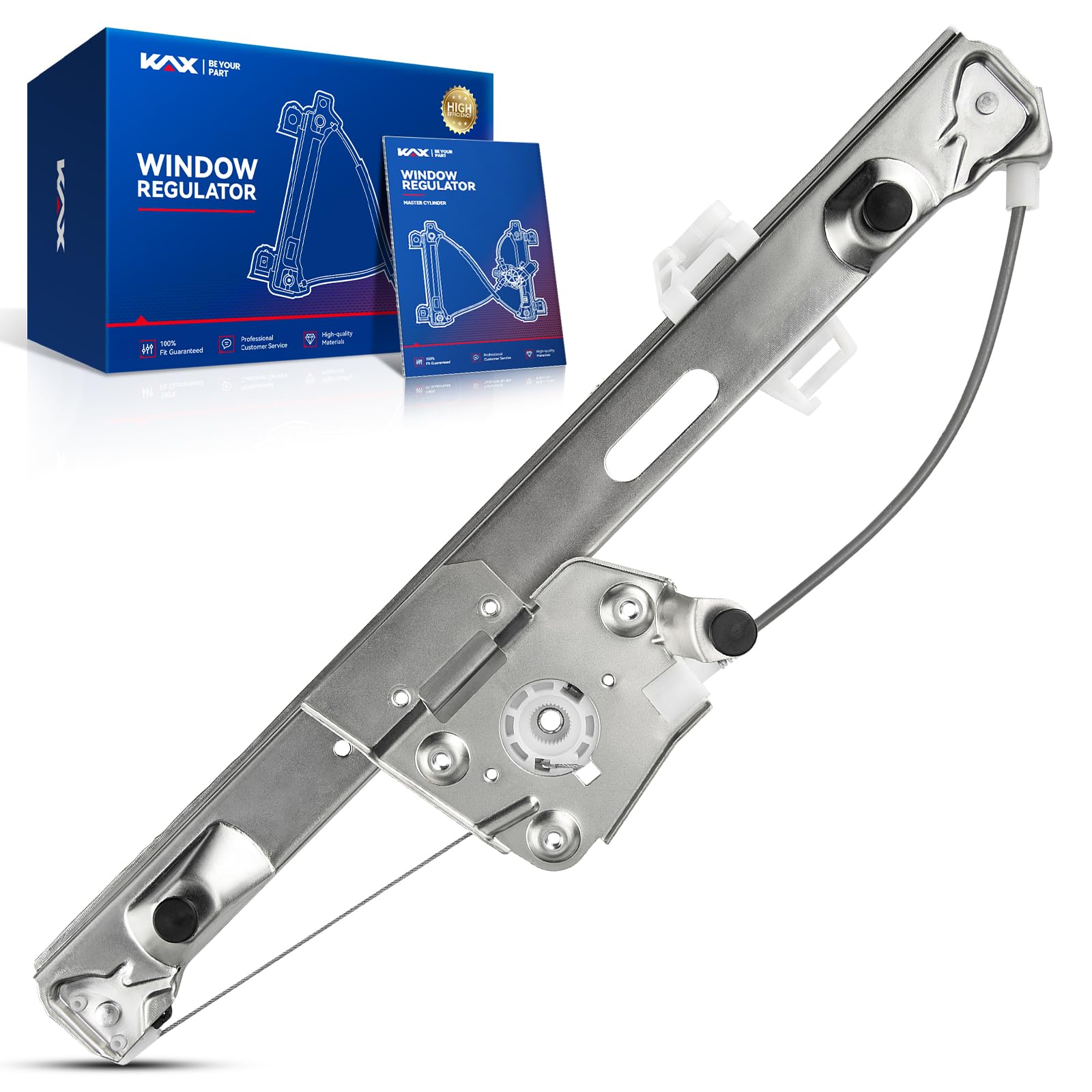 KAX 749-468 Power Window Regulator Compatible with 328i, 328i xDrive, 325i, 330i, 328xi, 335i, 325xi, 335i xDrive, 330xi, 335d, 335xi, M3 Rear Left Driver Side Window Lifter