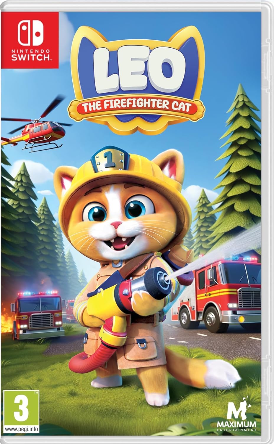 Leo The Firefighter Cat - Nintendo Switch - New Original