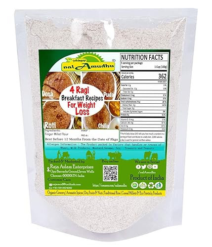 Miniatura 4 de nalAmudhu Harina de mijo de dedo | Ragi Atta | Kelvaragu Maavu - (16.01 oz/1.0 libras)