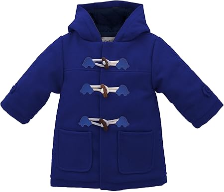 blue duffle coat