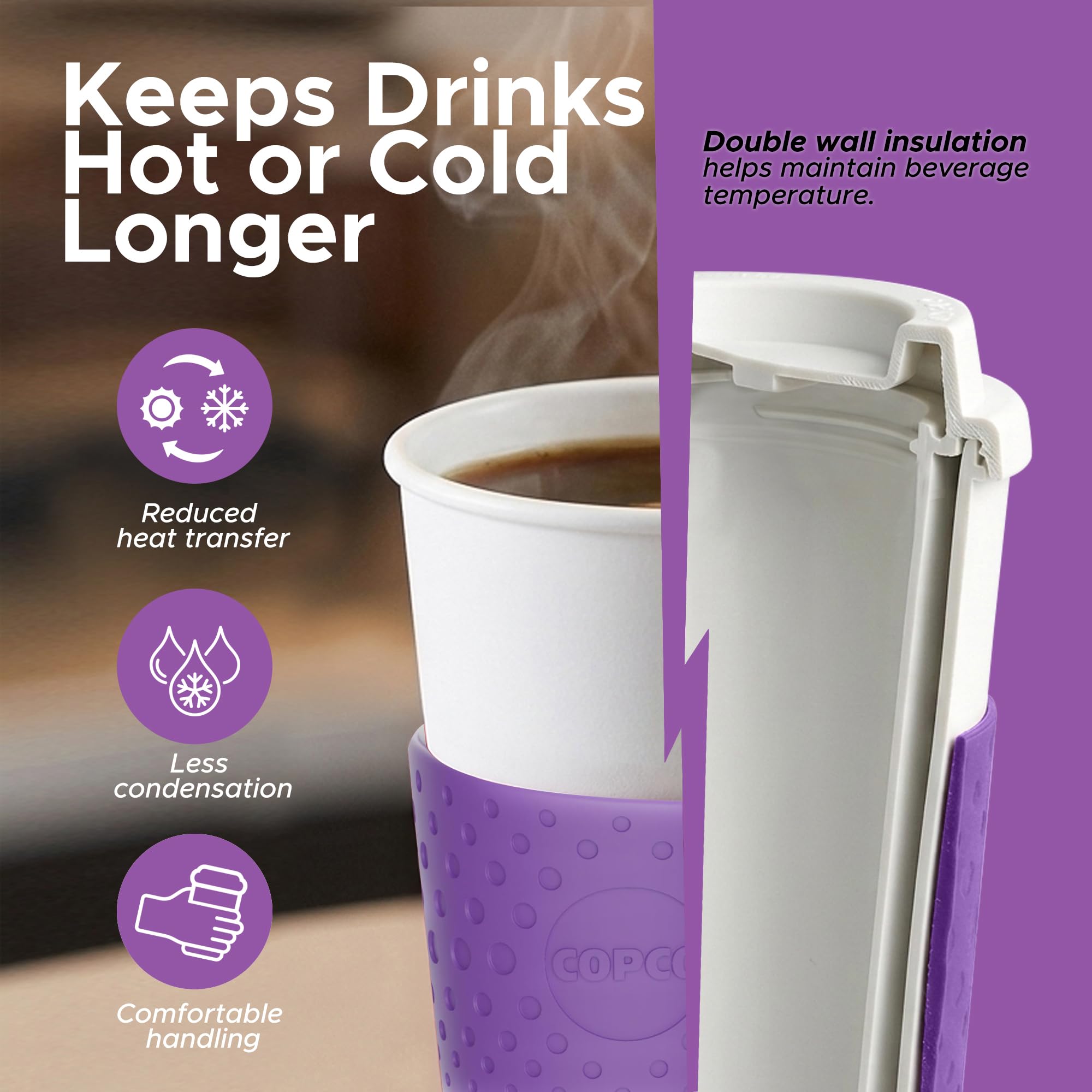 Amazon.com: Copco – Acadia – Travel Mug – 16 Oz - Lilac : Home