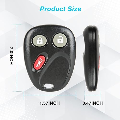 Miniatura 7 de Llavero de coche LHJ011 13577770 para Chevrolet Silverado 2500 HD 3500 2003-2006 Avalanche Equinox SSR Suburban Tahoe GMC Sierra Yukon XL Hummer H2