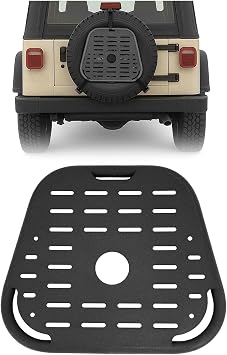Spare Tire Molle Panel Compatible with 87-18 Jeep Wrangler YJ TJ JK