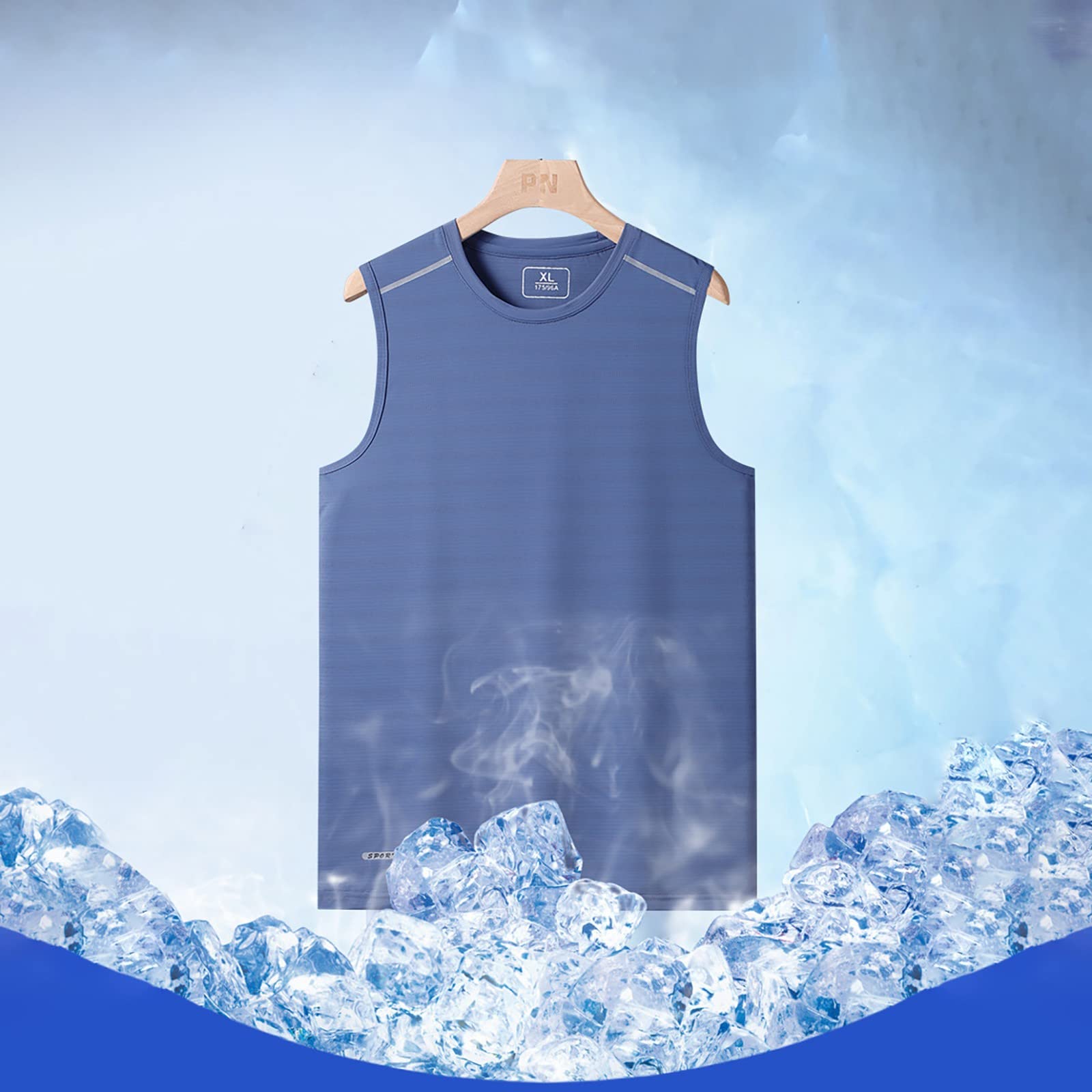 Canottiera Palestra Uomo Estiva Canotta T Shirt Divertenti Camicie Manica Lunga Cotone Scollo a V Maglietta Bianca