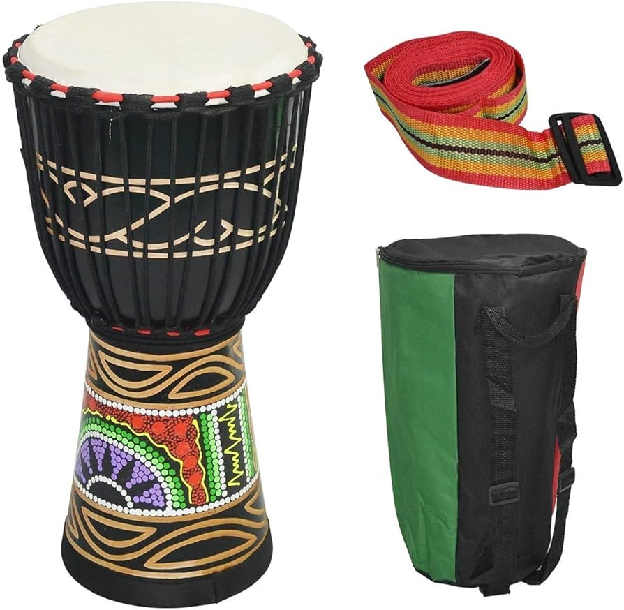 Amazon.co.jp: カラフルなパターンを持つアフリカの太鼓ジャンベボンゴ