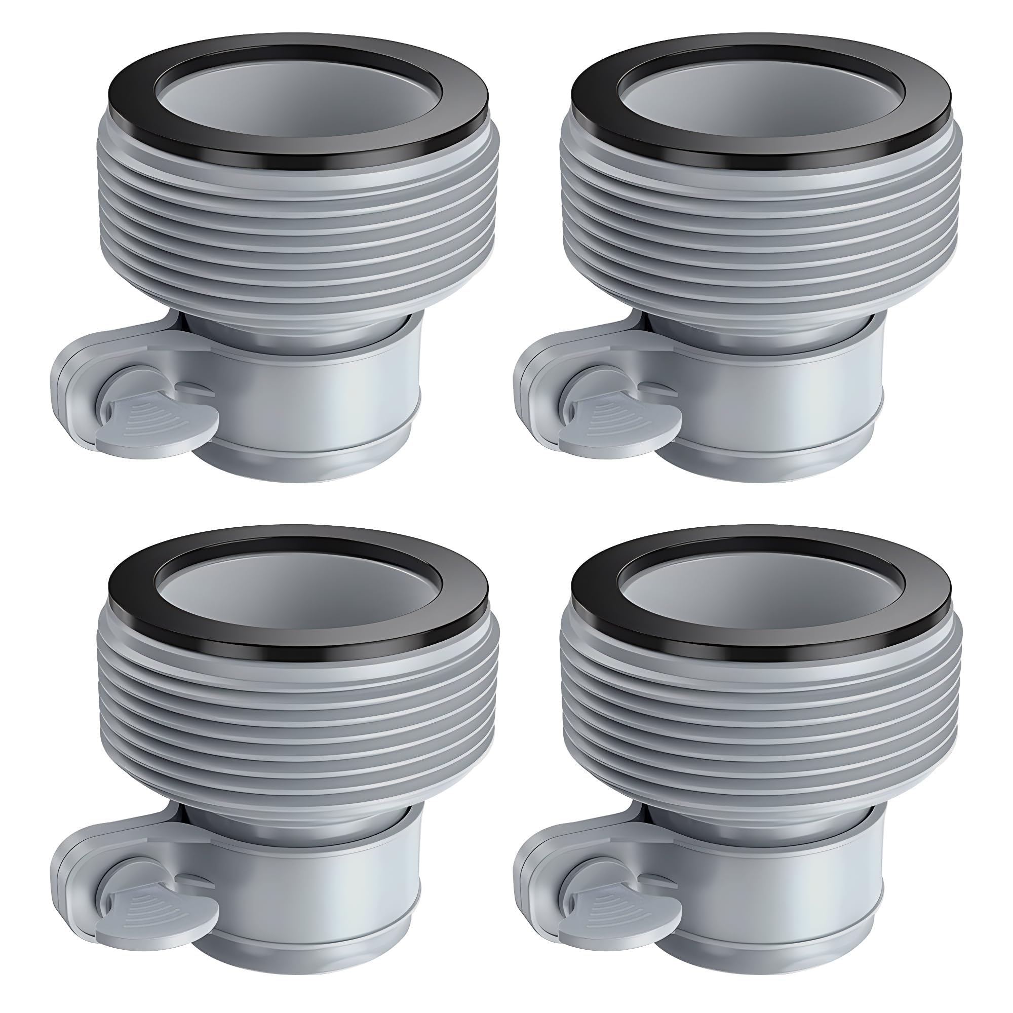 Adattatore per Piscina B - 4 Pezzi Connettori per Tubo Spiralato, Raccordi da 1.5" - Accessori per Piscina