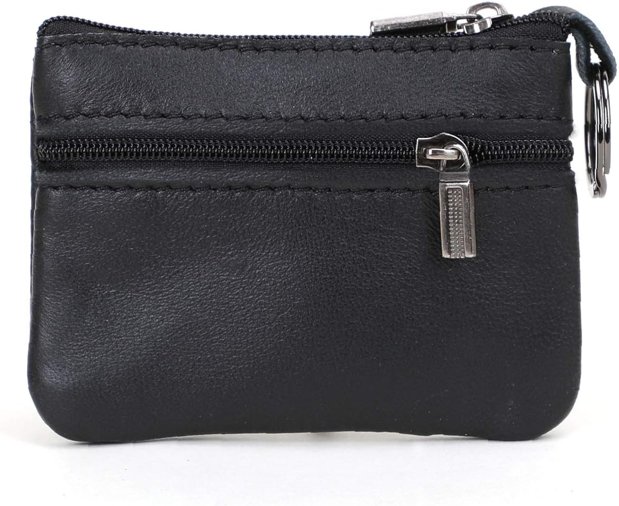 Coin Purse Woman Coin Holder Men Soft Cow Leather Wallet Purses Coin Purse Cash Key Holder Money Pouch