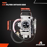 Vista 6 de Carburador Compatible con Yamaha 2000-2006 Kodiak 400 YFM400 & Big Bear 400 & Bruin 350, 2007-2012 Grizzly 350 Grizzly 450, 2006-2009 Wolverine 350