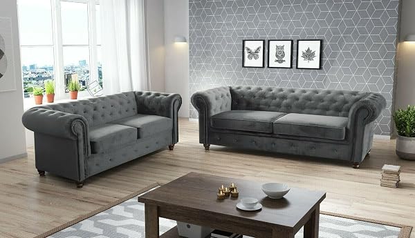 Easy4You Chesterfield Set 3-zits + 2-zitsbank