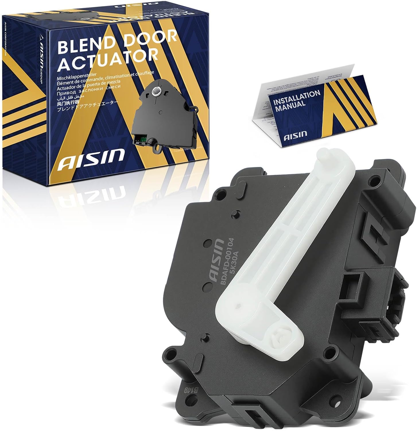 AISIN AFTERMARKET BDAFD-00104 Main HVAC Heater Blend Door Actuator - Compatible with Buick Lucerne Cadillac DTS - 2006-2011 - Temperature Control Actuator