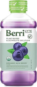 Berri Lyte Organic Acai Berry Electrolyte Solution, 1.1 QT