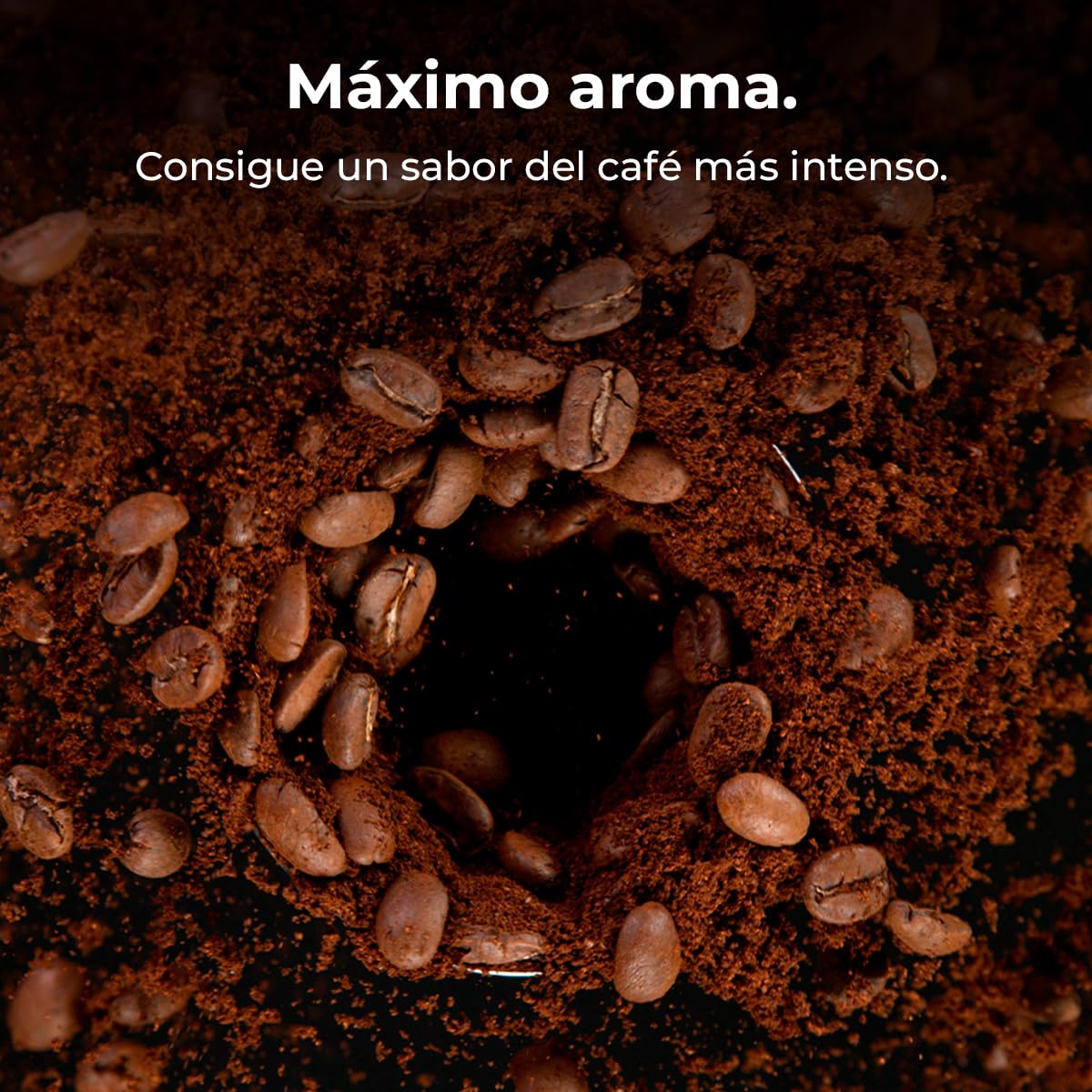 Cecotec Cafetera de Goteo Coffee 66 Grind & Drop Essential. 1086W, Molinillo de Cuchillas, Hasta 12 Tazas, Tecnología Extremearoma, Cafetera de Goteo Digital, Acero Inoxidable, Apagado Automático