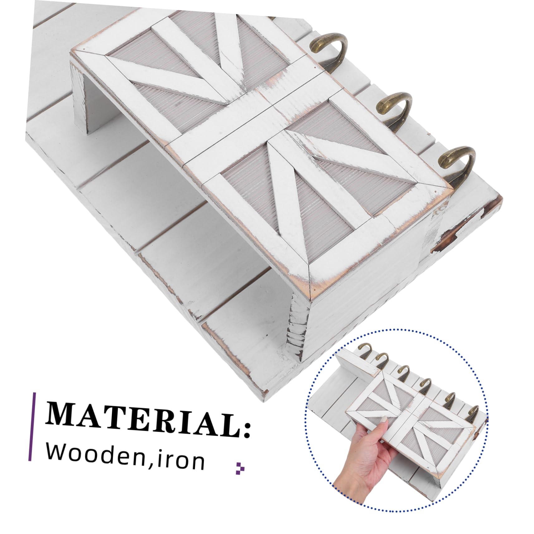 VALICLUD Multifunktionaler Schlüsselorganisator und Dekorativer Briefablage Hängeregal und Eisen in Weiß für Schmale Flure und Kleine Wohnungen mit Elegantem Europäischem Design