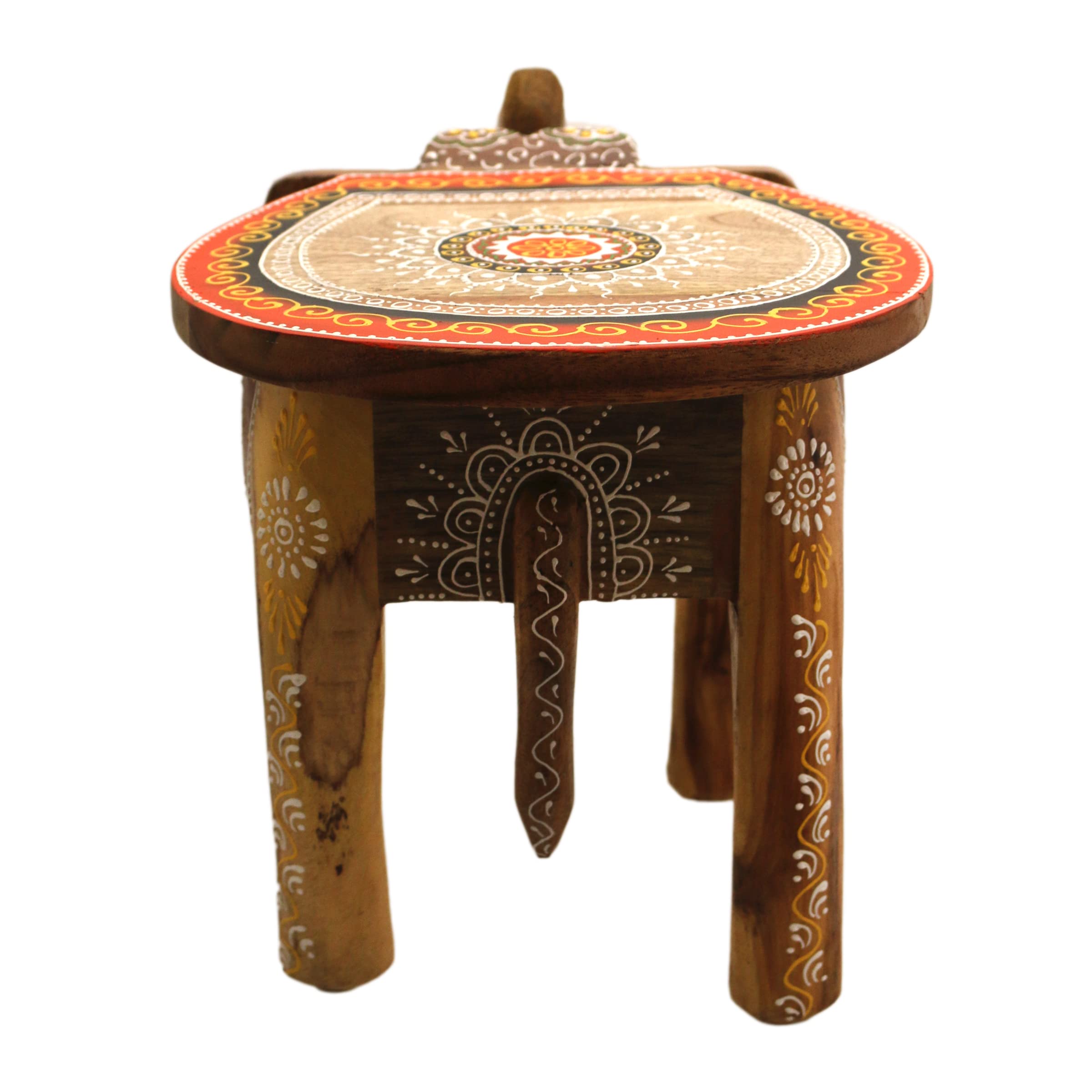 Thaiboo Boekenkruk bijzettafel bloemenstandaard zuil kruk nachtkastje bloemenzuil (13460 - hoogte 42cm