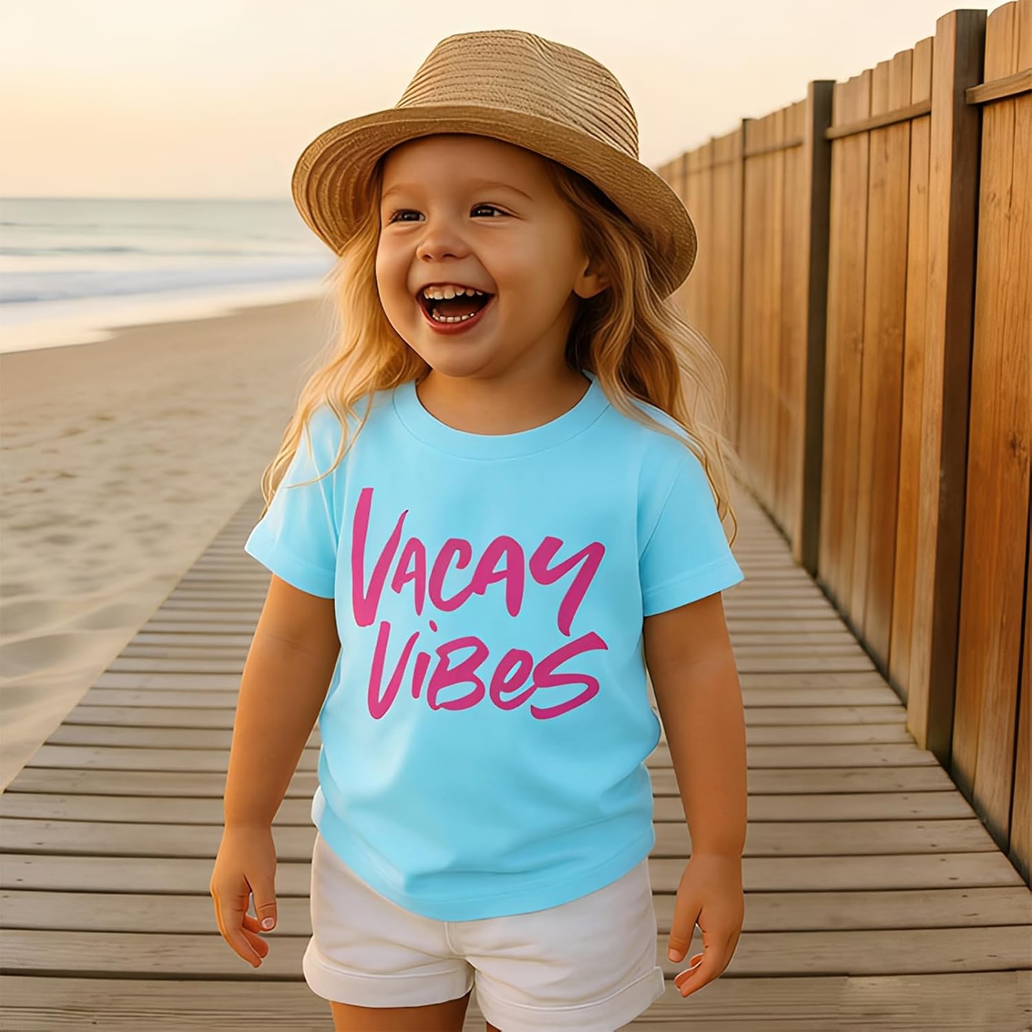 CM C&M WODRO Vacation Shirts for Toddler Baby Boy Girl Vacay Vibes Shirt Kids Beach Tshirt Holiday Family Summer Trip Tee Top