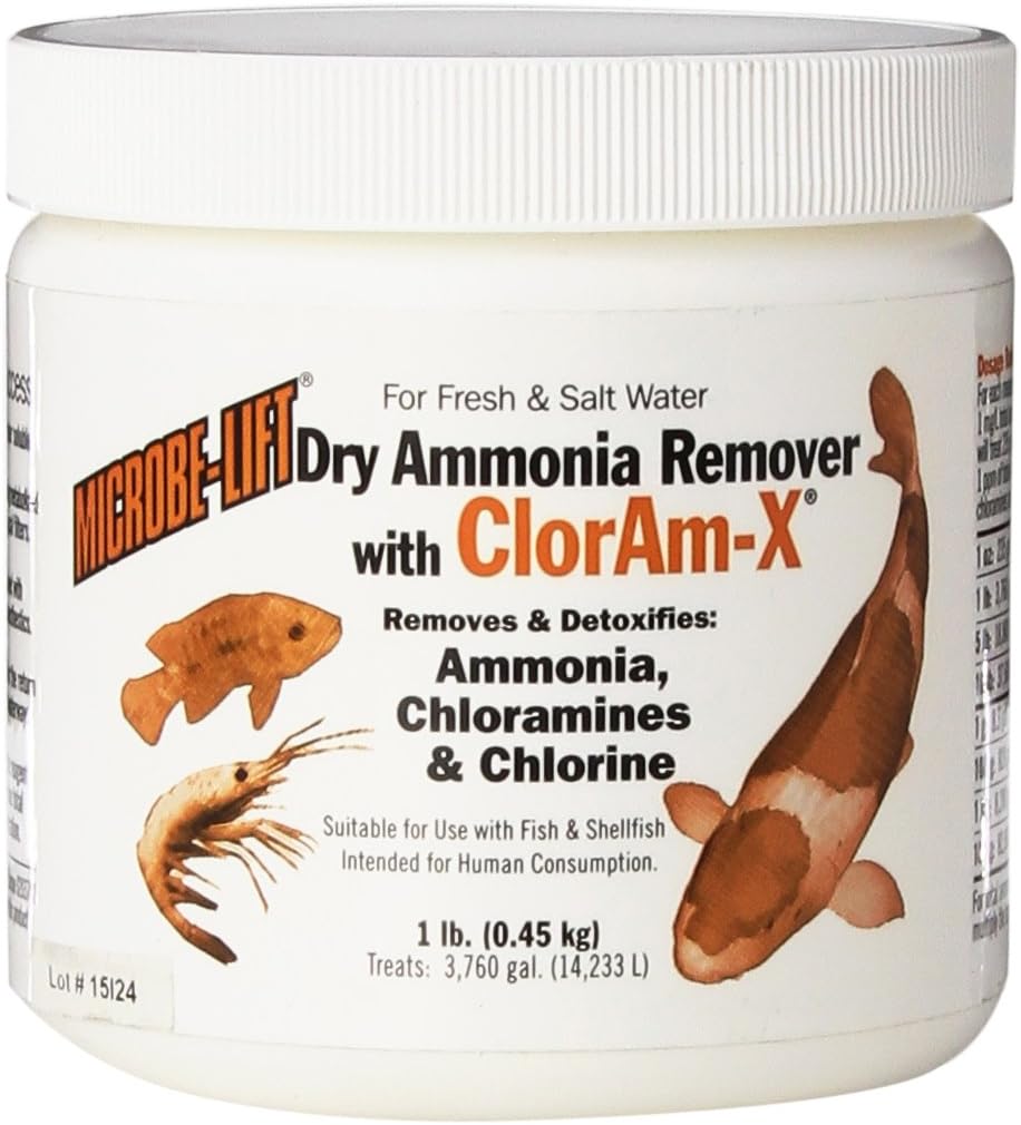 Ecological Labs DAR01 Dry Ammonia Remover with Cloram-X, 1-Pound