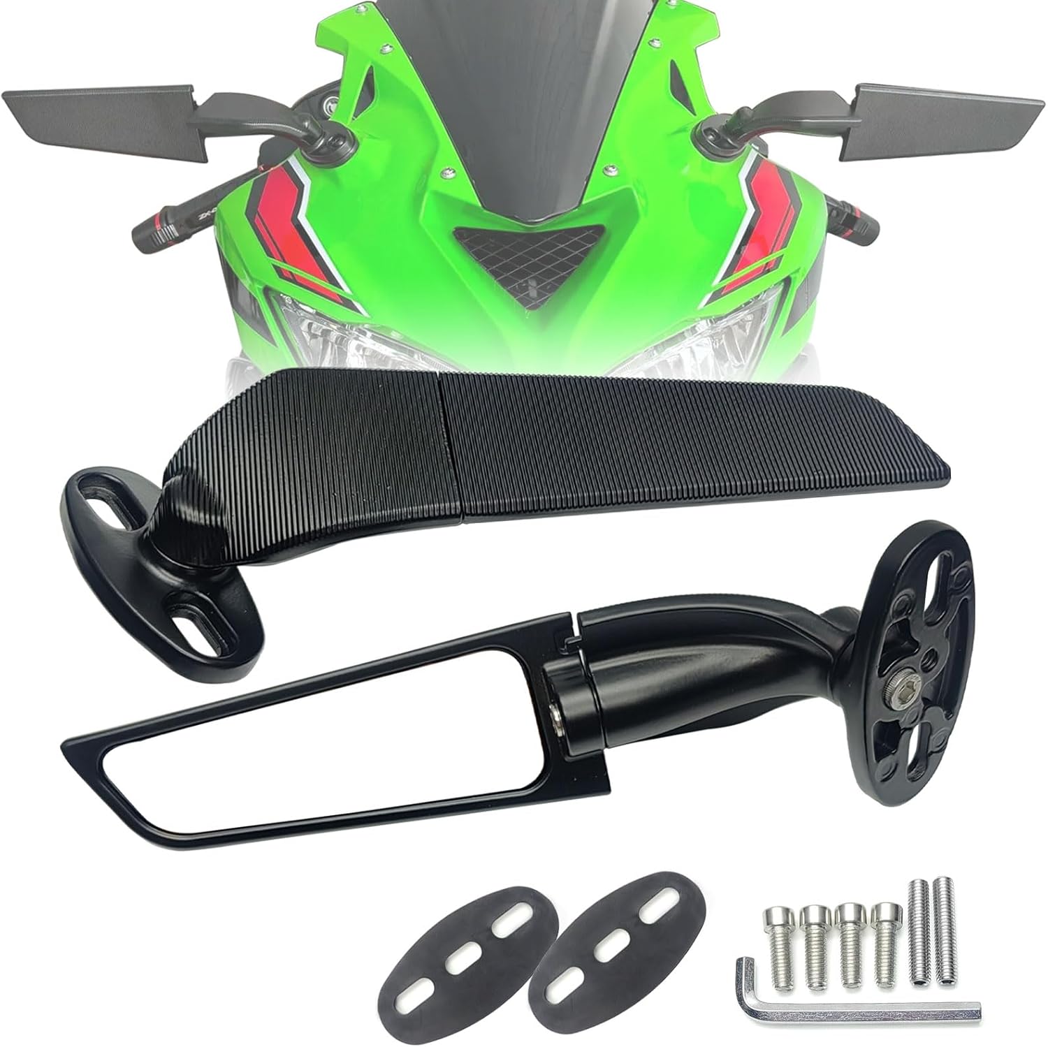 Exciting Comeback: The Powerful Kawasaki Ninja 300 May Return to the U.S. in 2026 6 Motorcycle Mirrors Stealth Wind Wing Side Rearview Mirrors Compatible With Kawasaki Ninja 650 2025 Ninja 500 Ninja 400 300 ZX6R ZX10R ZX4RR ZX14R Suzuki GSXR 1000 600 750