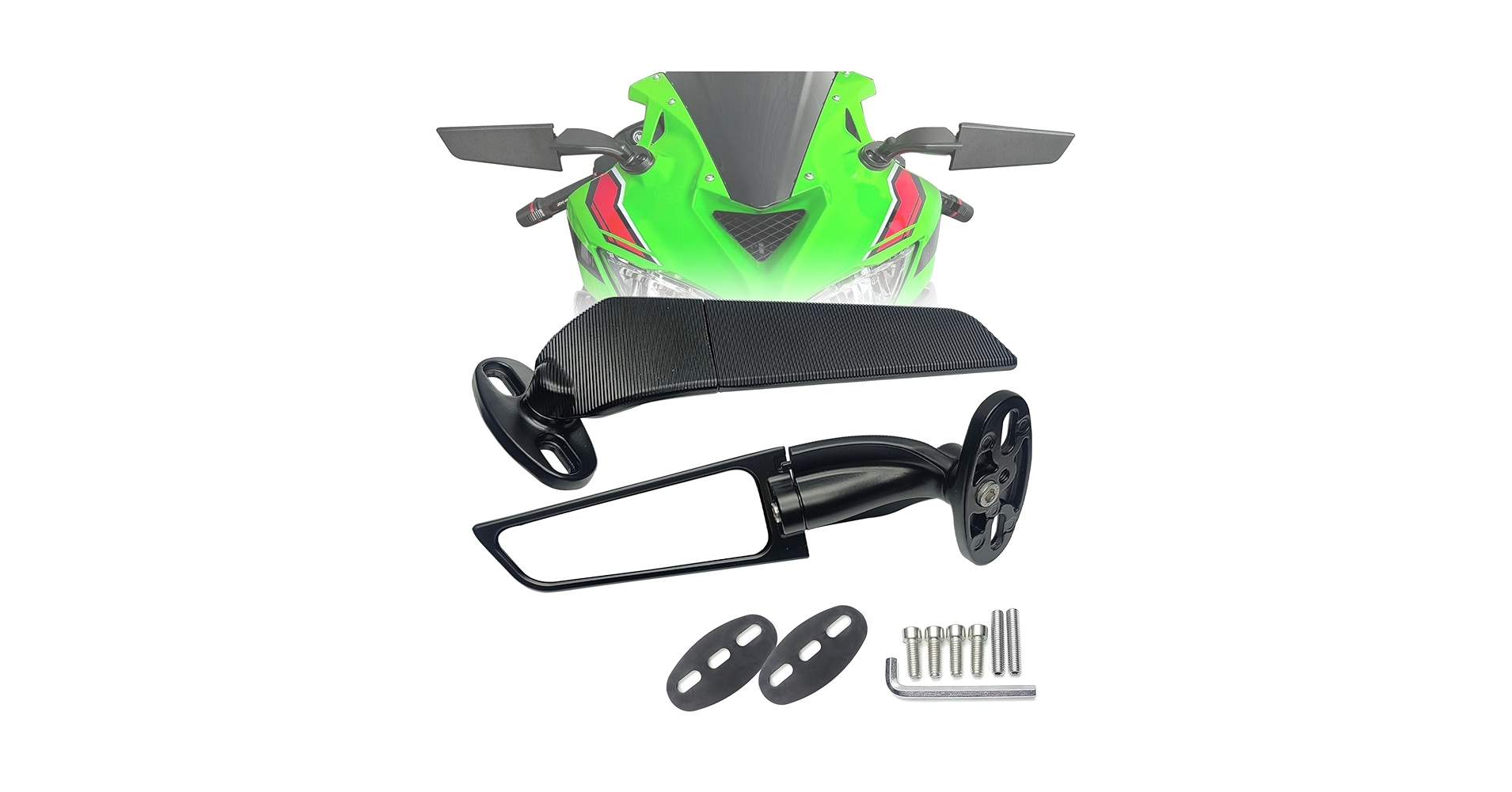 万華鏡 Amazon.com: KAIQIVEM Motorcycle Mirrors Stealth Wind Wing