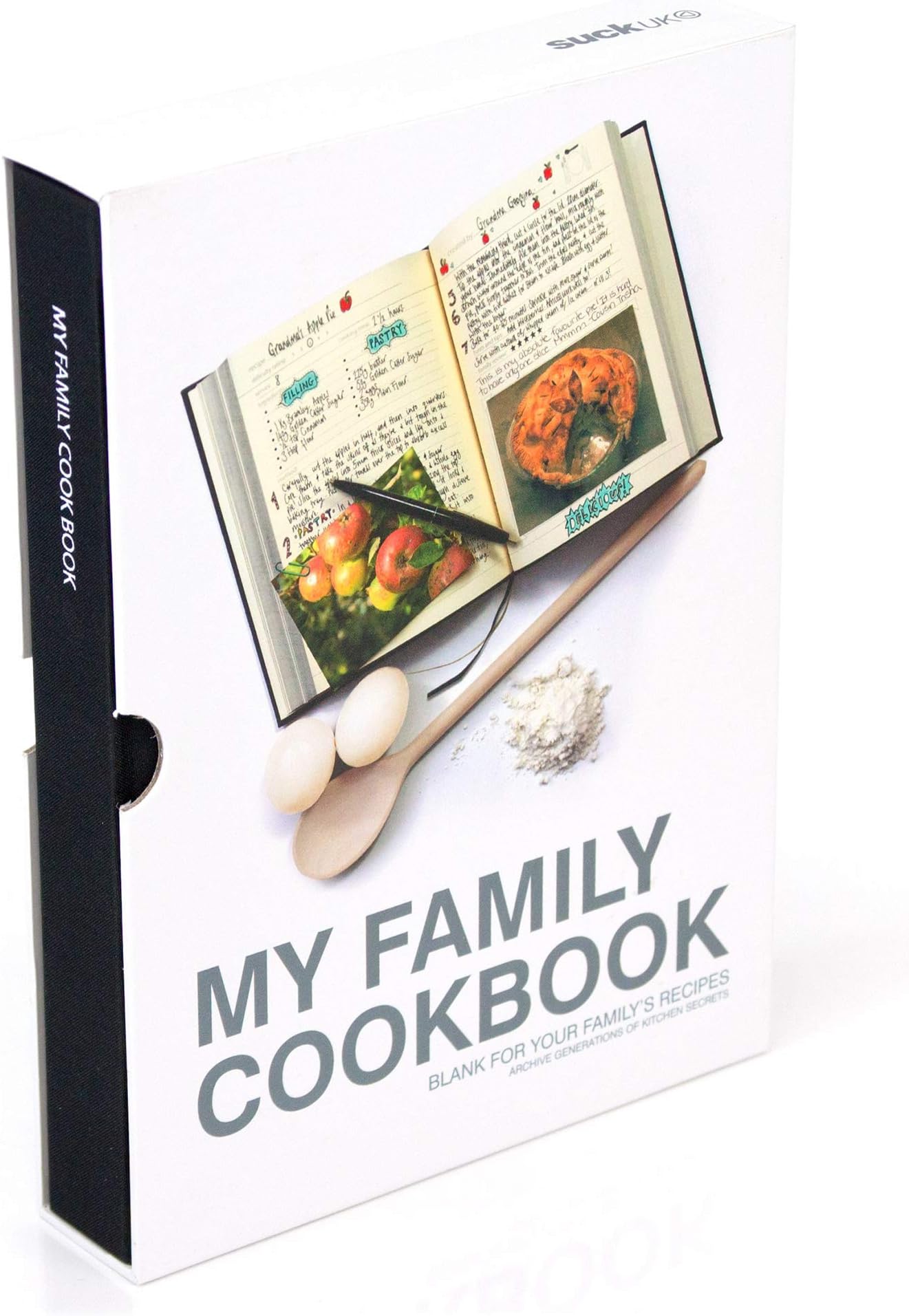 Amazon Com Suck Uk My Family Cookbooks Kitchen Binder Diy Recipe Books Food Journal Healthy Diet Cooking Diary Red Hard Backed Blank Journal Book Custom Recipe Office Products