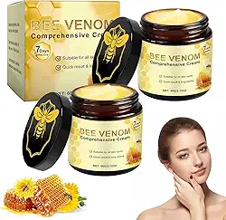 Creme abrangente Bee Venom, reduz visivelmente manchas de pele, 2025 novo creme de tratamento de pele de veneno de abelha para todos os tipos de pele (2 peças)