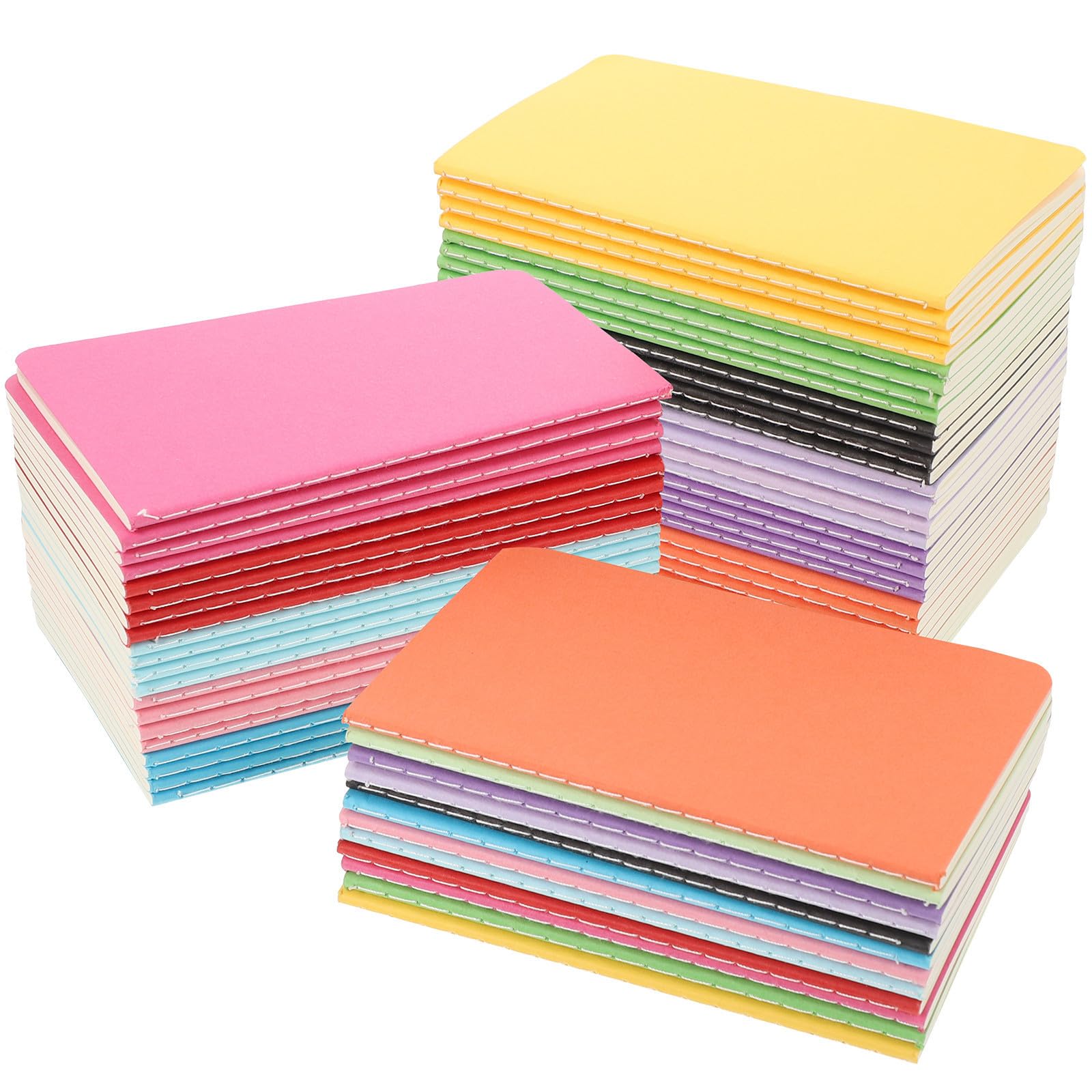 Luxshiny 60 Pezzi Mini Taccuino Portatile A6, 30 Fogli, Carta