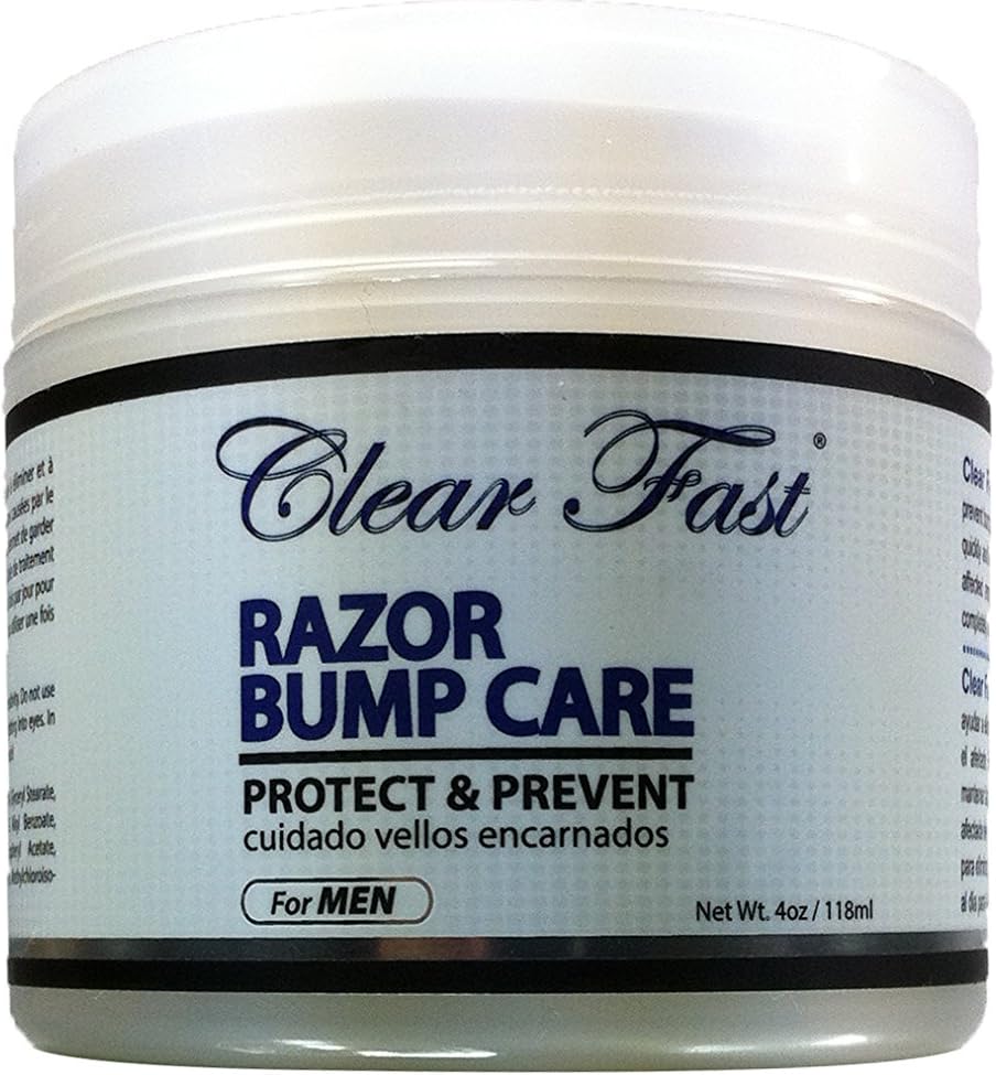 Clear Fast Razor Bump Cream for Men, 4 Ounce