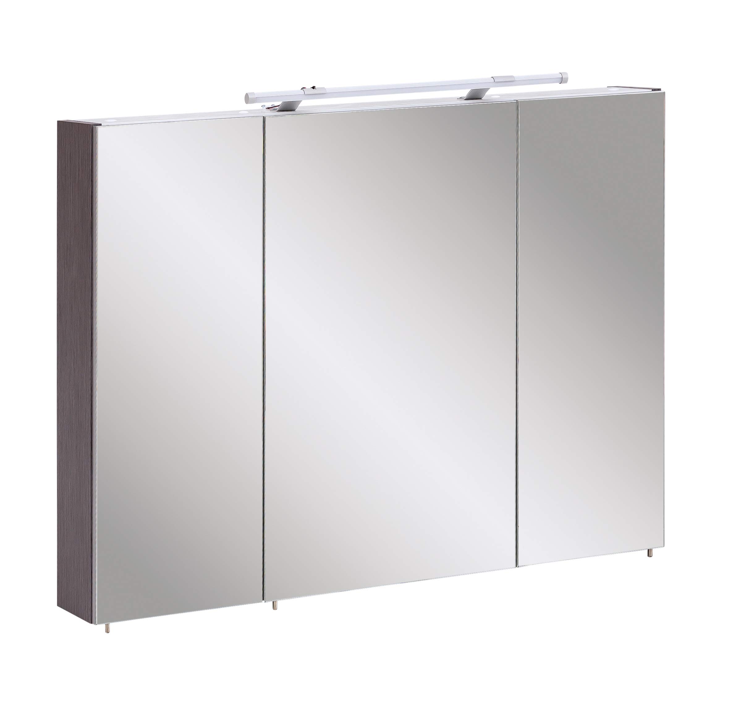 Schildmeyer 144571 Trient Armoire À Miroir, Gris Cendré, 90 x 16 x 75 cm