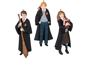 Hallmark Keepsake Miniature Christmas Ornaments 2021: Harry Potter Trio (Harry, Hermione, and...