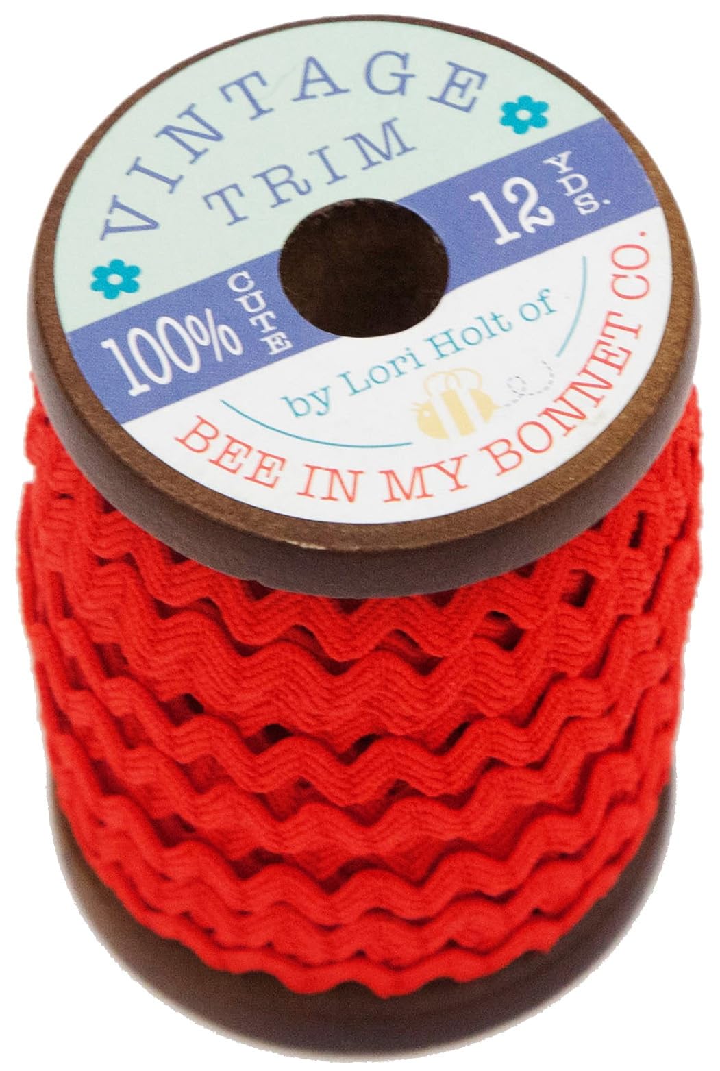 Riley Blake Designs Small Vintage Trim Riley RED, One Size