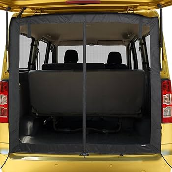 Amazon | KYG 車 カーテン マグネット固定 リアゲート用防虫ネット 車