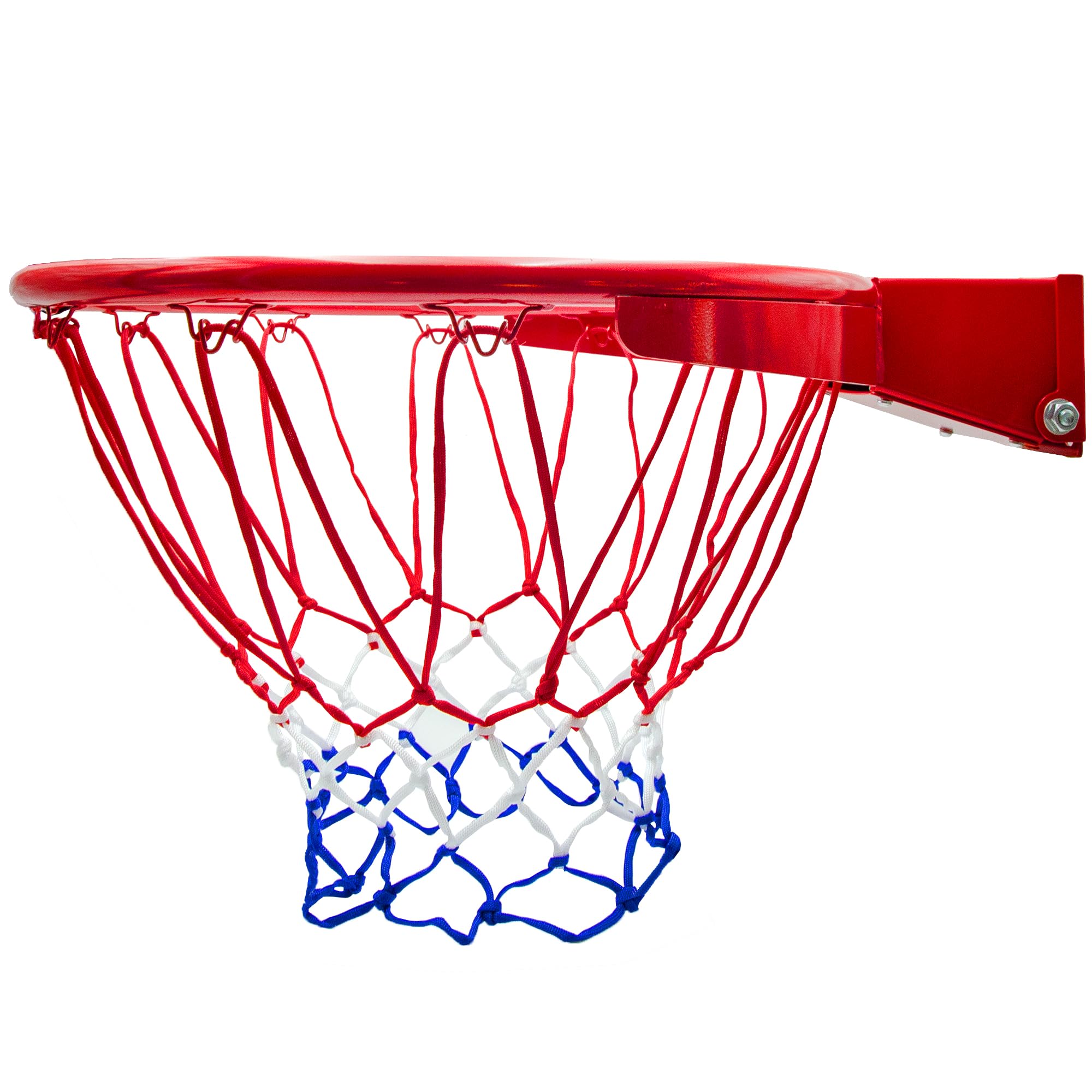 Canasta de baloncesto exterior montaje pared 45 cm anillo con red mecanismo basculante muelles certificados