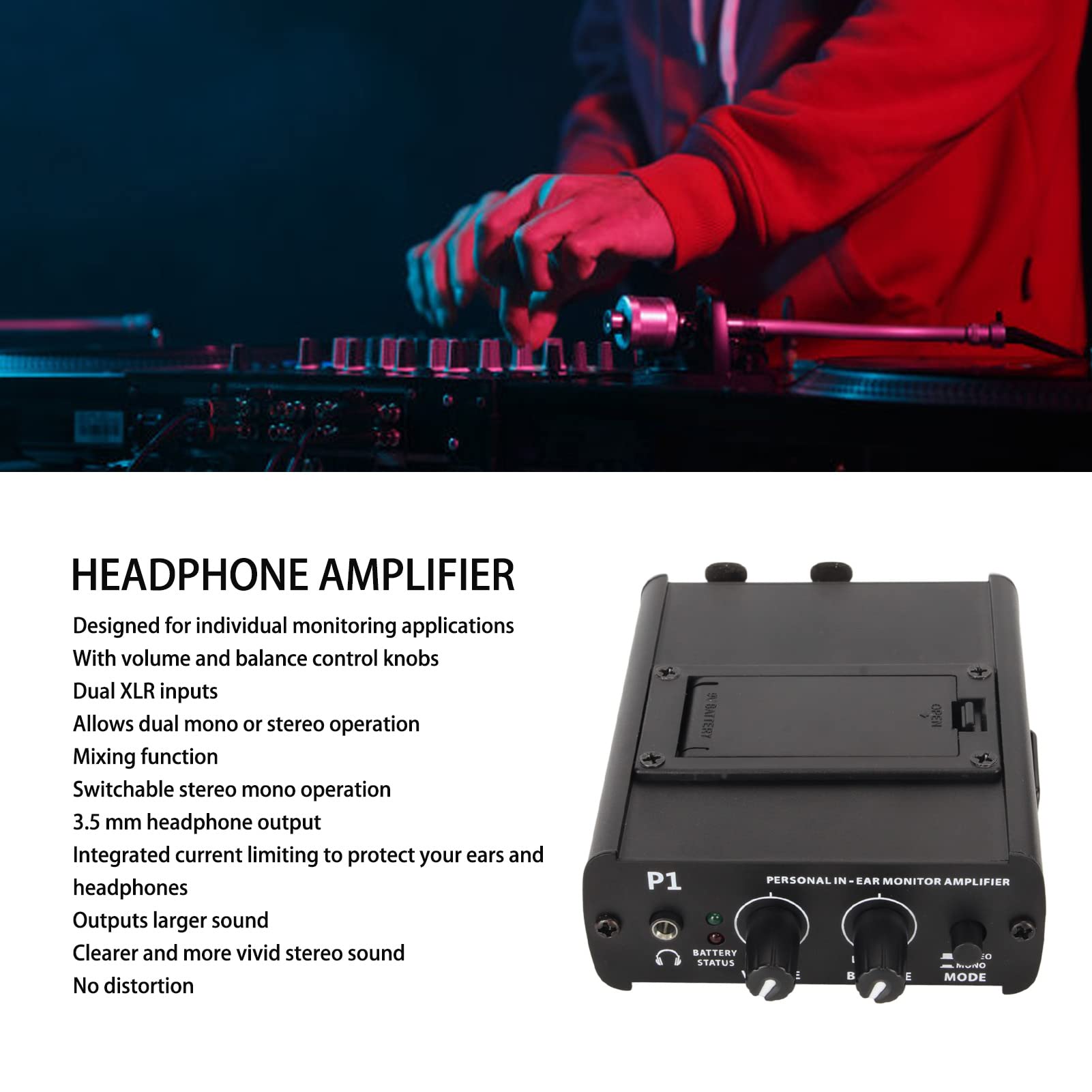 Amazon.co.jp: ポータブル スタジオ ヘッドフォン アンプ ミキサー