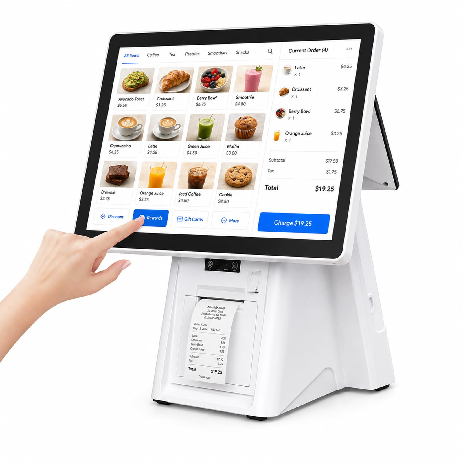 Wielofunkcyjna Inteligentna Kasa Fiskalna z 15,6-Calowym Ekranem Dotykowym, 8 GB Pamięci Ram, Dyskiem SSD 128 GB, do Sprzedaży Detalicznej, Gastronomii i Hotelarstwa Single-screen