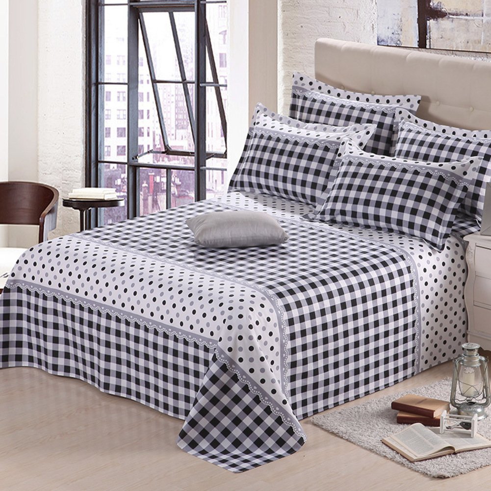 Draps en coton imprimés 230x250cm parfaits pour le dortoir étudiant actif