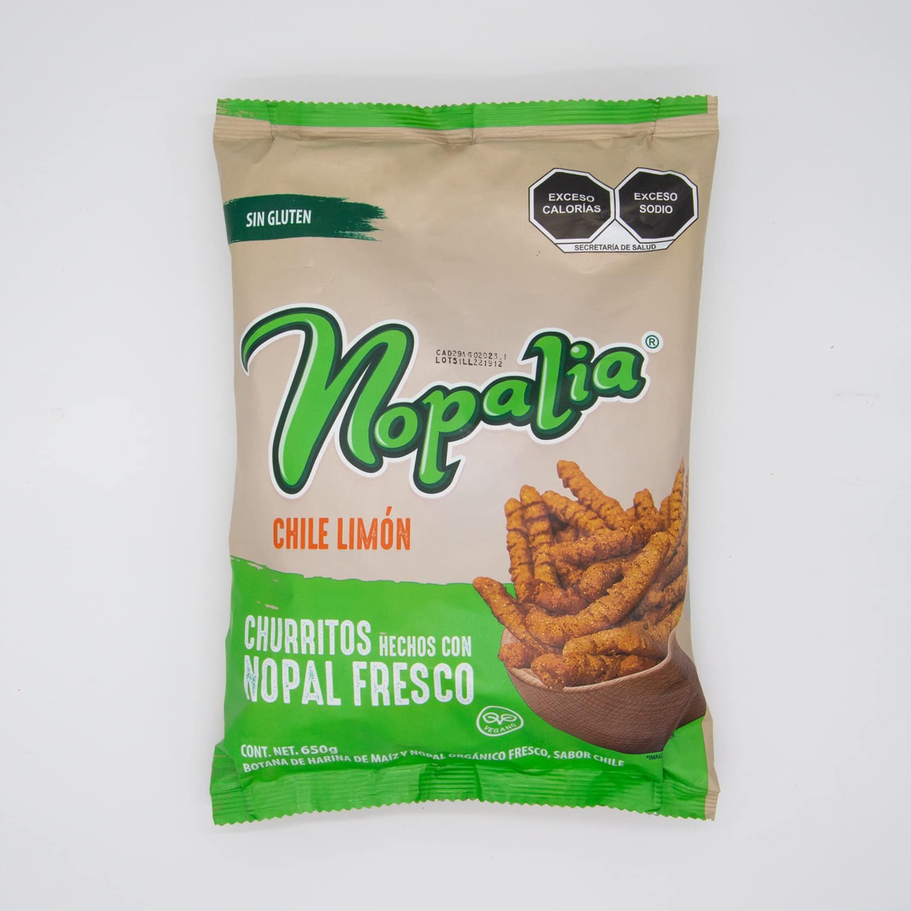 Nopalia Churritos Large Bag (Chili Lemon, 1pk)