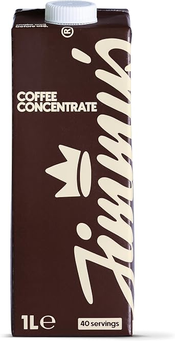 Jimmy’s Coffee Concentrate 1L - 100% Single-Origin Arabica, Unsweetened, Makes 40 Servings - Just Add Milk or Water (1, 1L) | Sourced from Columbia, unsweetened, makes 40 servings.