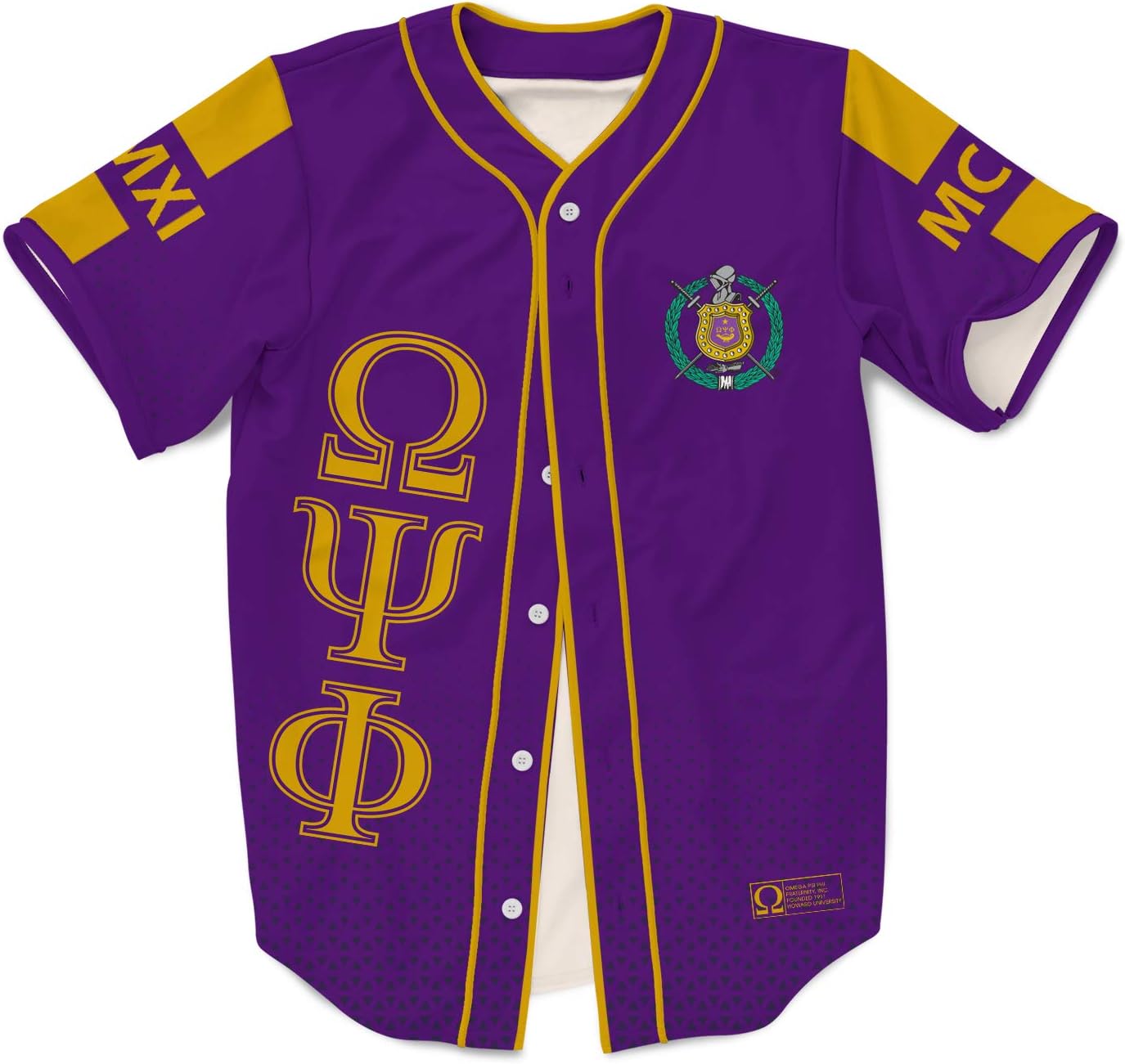 BBGreek Omega Psi Phi Fraternity Paraphernalia - Baseball Jersey Collection - Official Vendor