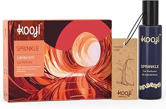 KOOJI Sprinkle - Car & Home Perfumes - Copper Dust 30 ML | Premium Freshener - Metallic Amber, Smoky Woods & Warm Musks | Long-Lasting Aroma for Car, Home, Office - Up to 60 Days