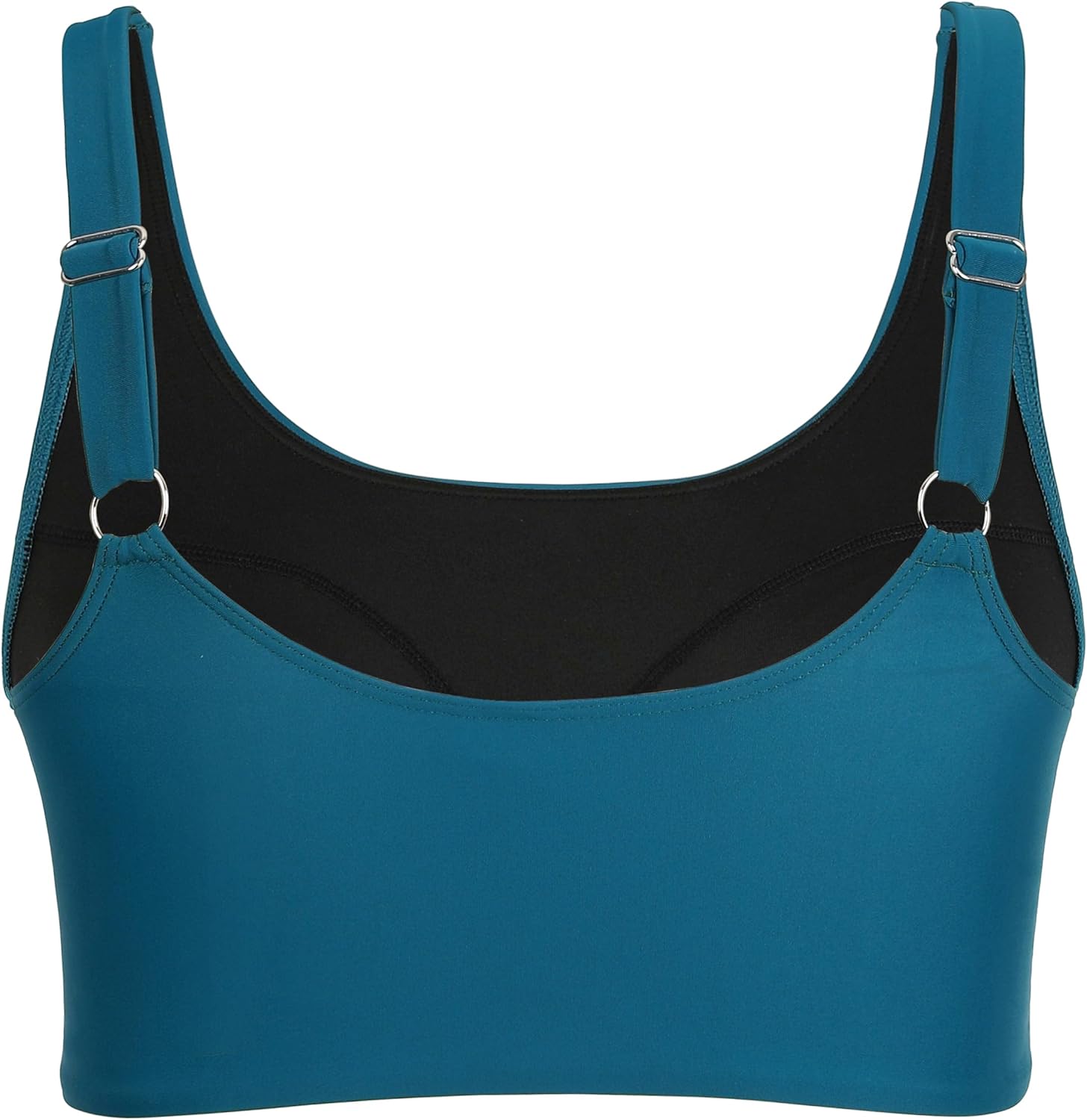 Firpearl Women Underwire Full Coverage Bikini Top - Push Up Swim Bra Swimsuit Top Scoop Neck Bathing Suit Top Only